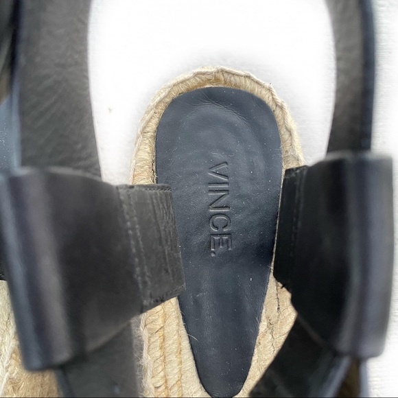 Vince Abby Ankle Platform Wedge Espadrilles Size 9 - Picture 3 of 13